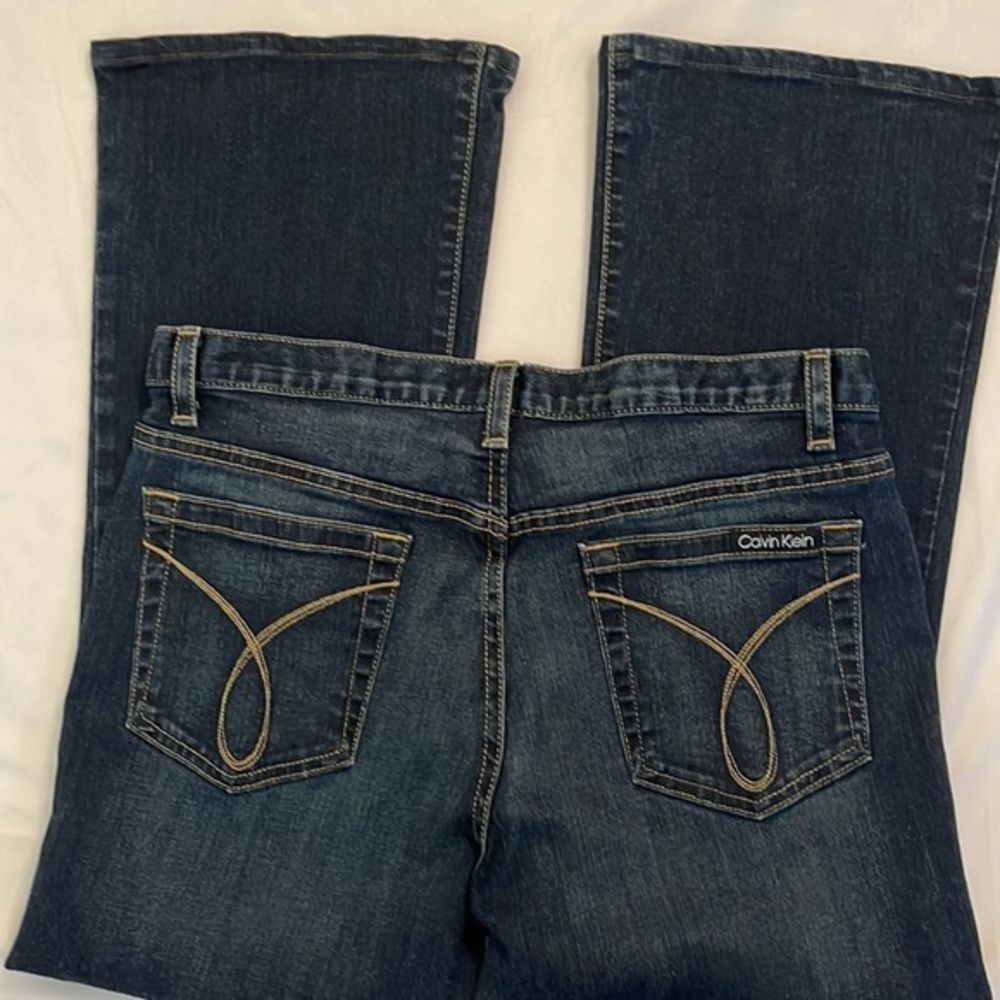 Calvin Klein Flare Blue Women's Jeans Size 12 - Picture 2 of 4